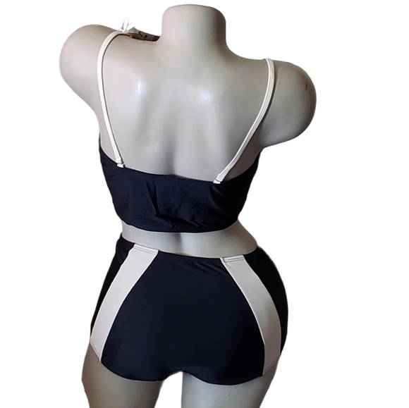 Envya Two Piece Colorblock Bikini Set Blue - Picture 12 of 14